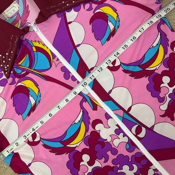 VINTAGE Handmade Pink Floral Abstract Shirt - Picture 7 of 11